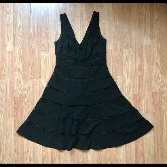 WHBM Black A-line Dress - Picture 2 of 8